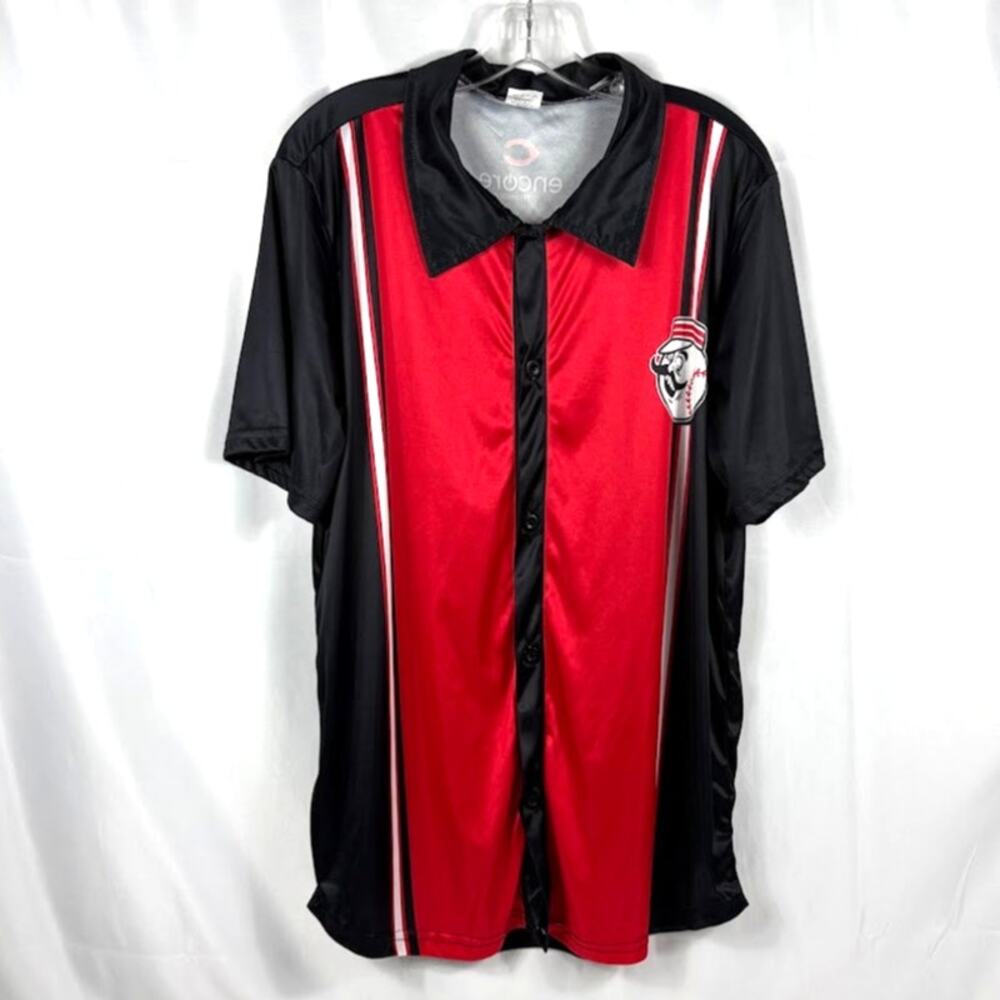 Cincinnati Reds  XL Button Up Bowling Shirt MLB